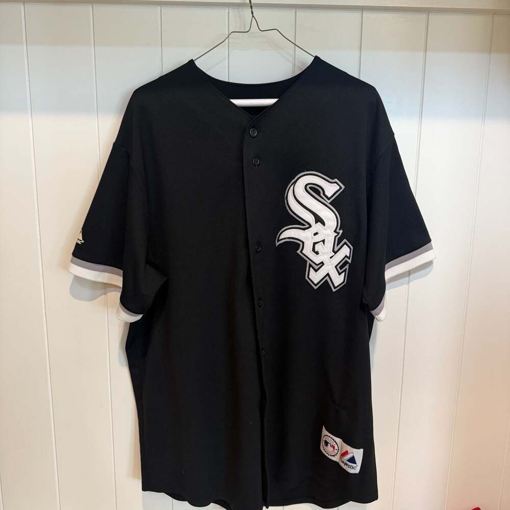 Majestic Chicago White Sox Joe Crede #24 Black Baseball Jersey